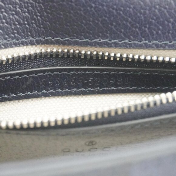 Gucci Ophidia Super Mini GG Supreme Canvas Shoulder Bag Navy Blue 795466 - Picture 14 of 14